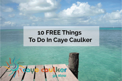 caye caulker belize swimming dock