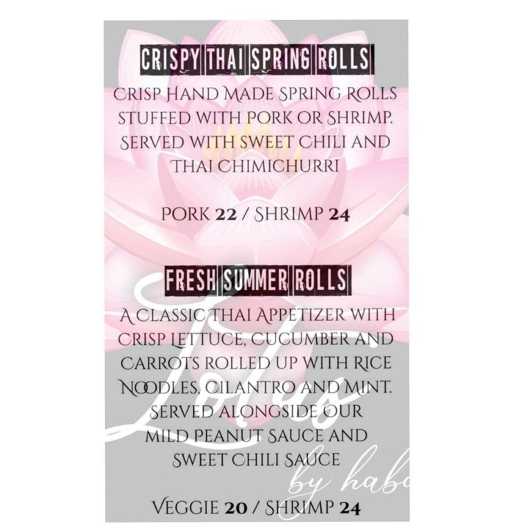 Menu D Rolls