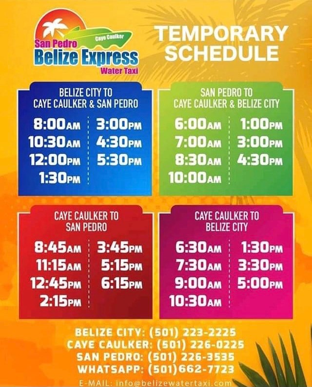 water taxi schedule