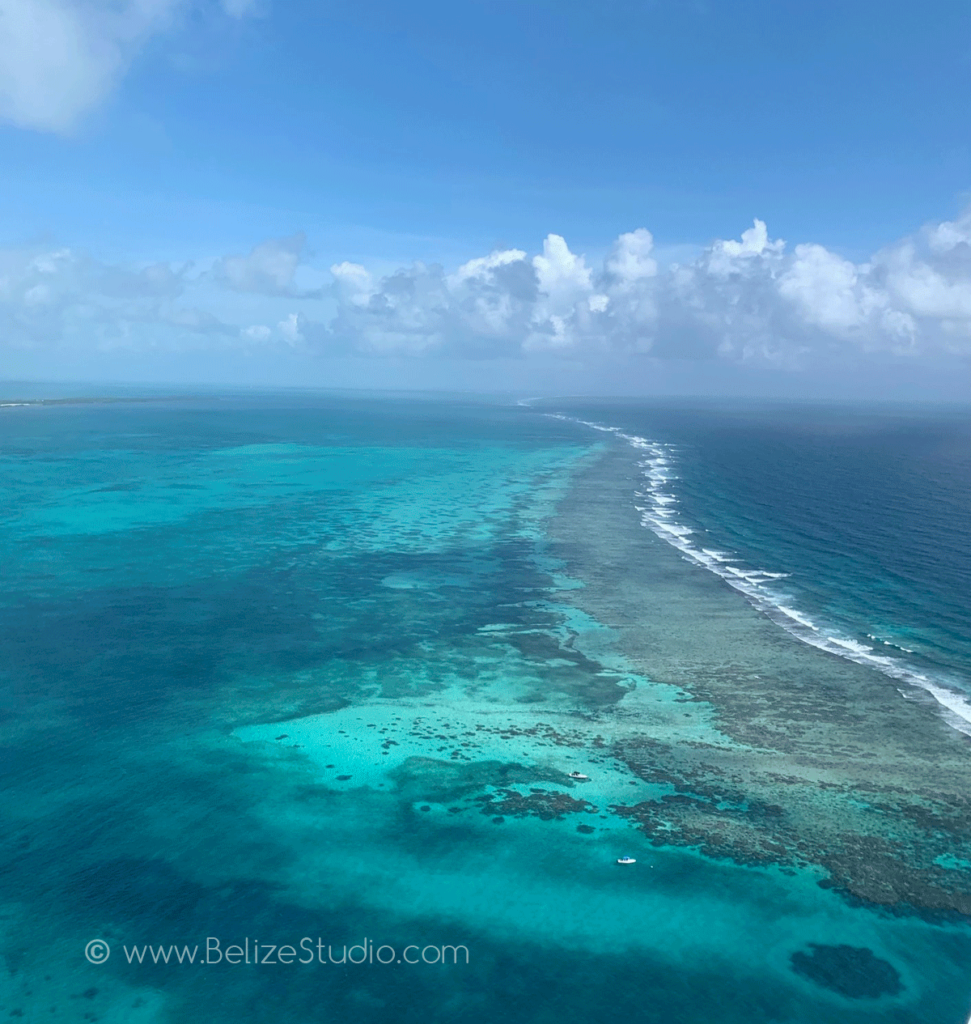 view of the Belize Barrier Reef