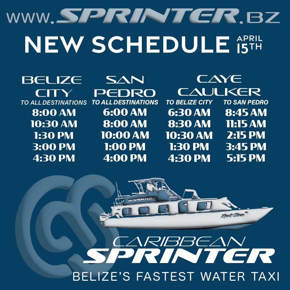 Caribbean Sprinter Schedule