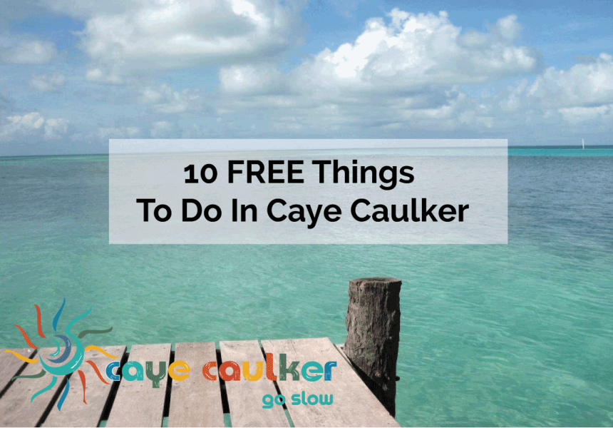 caye caulker belize swimming dock